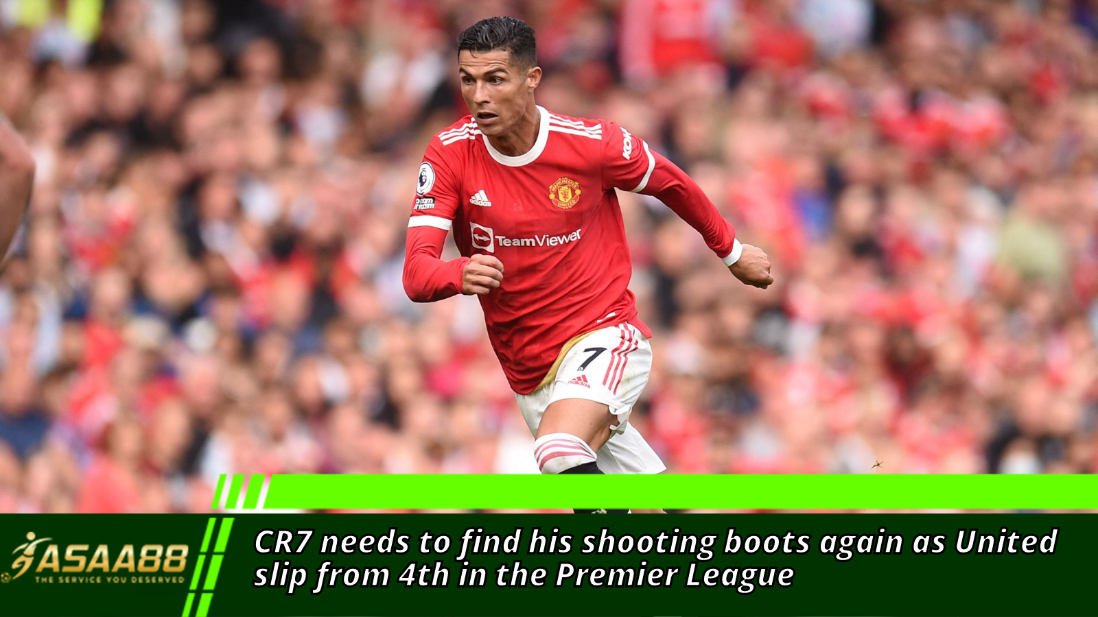 CR7 needs to find his shooting boots again as United slip from 4th in the Premier League